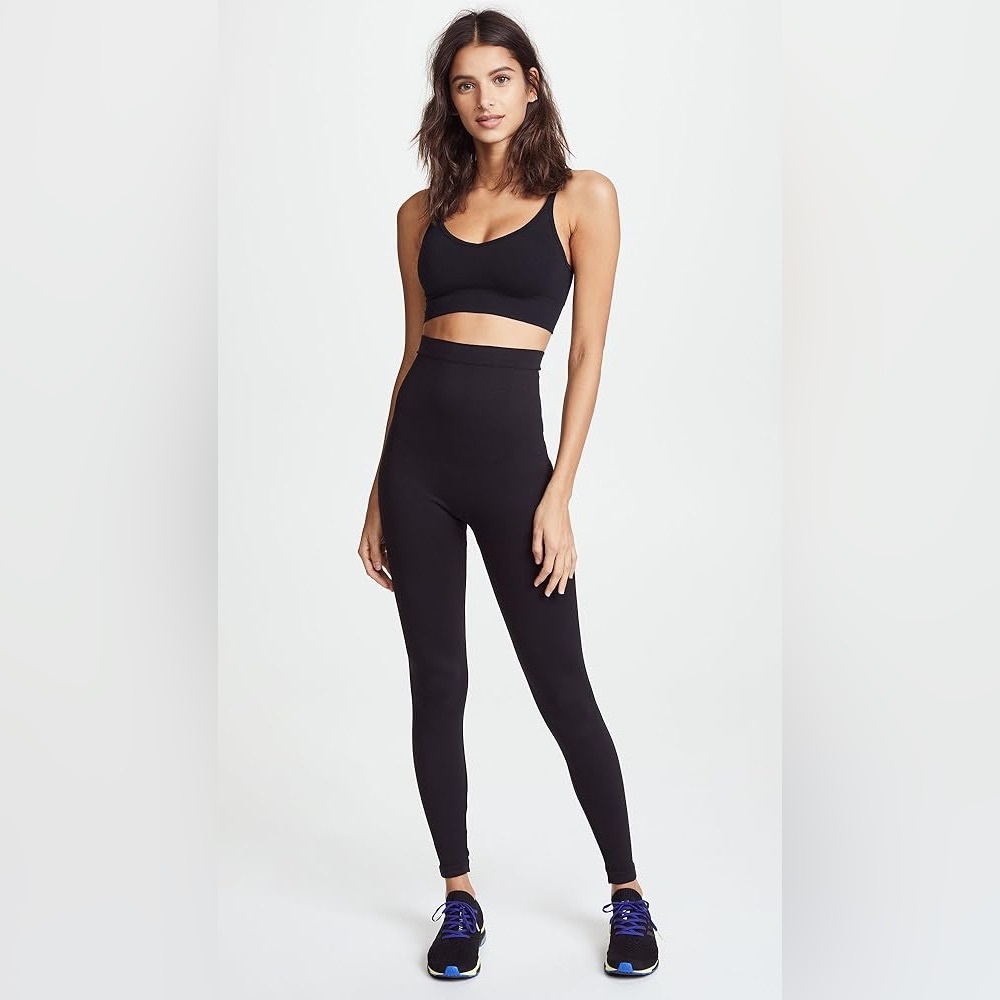 NWT SPANX High Waisted Lamn Leggings-Very Black